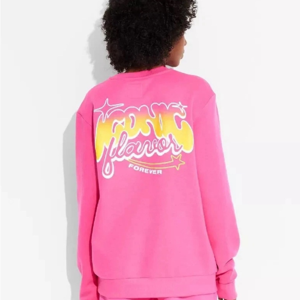 Adult Poppi Forever Icon Graphic Sweatshirt - Pink Size L - Picture 8 of 10